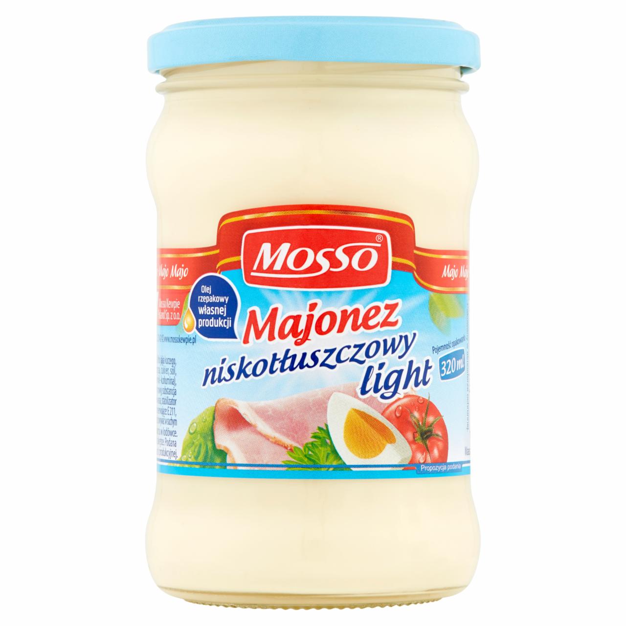 Zdjęcia - Mosso Majonez niskotłuszczowy light 260 g