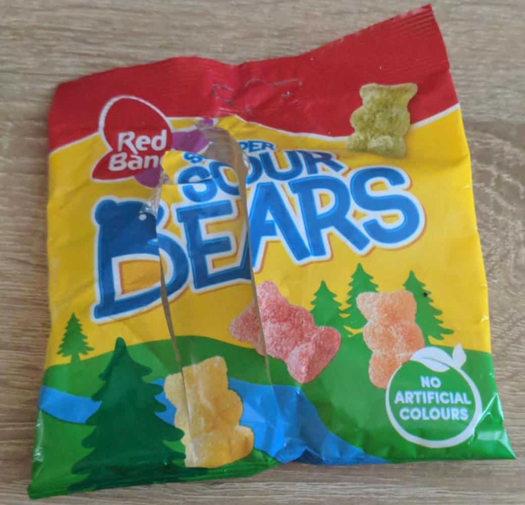 Zdjęcia - Red Band Super Sour Bears Kwaśne żelki o smaku owocowym 100 g