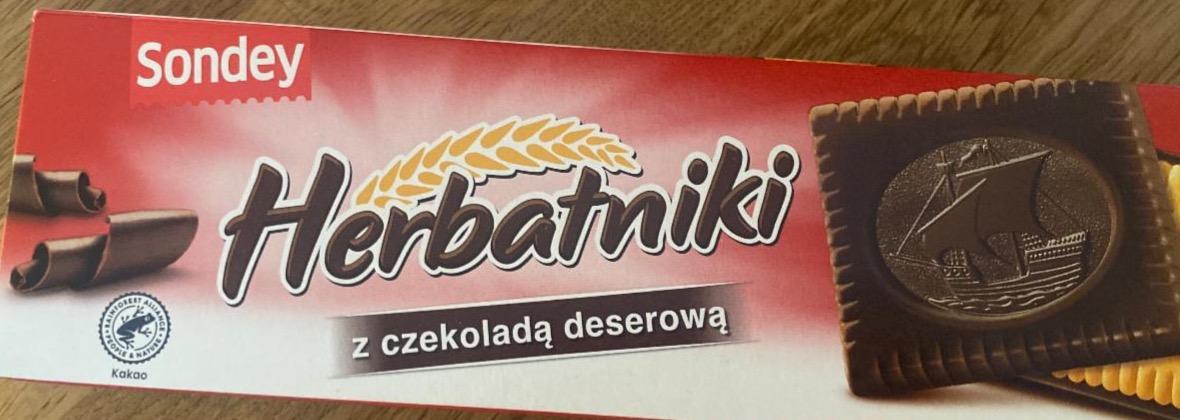 Zdjęcia - Hrerbatniki z czekoladą deserową Sondey