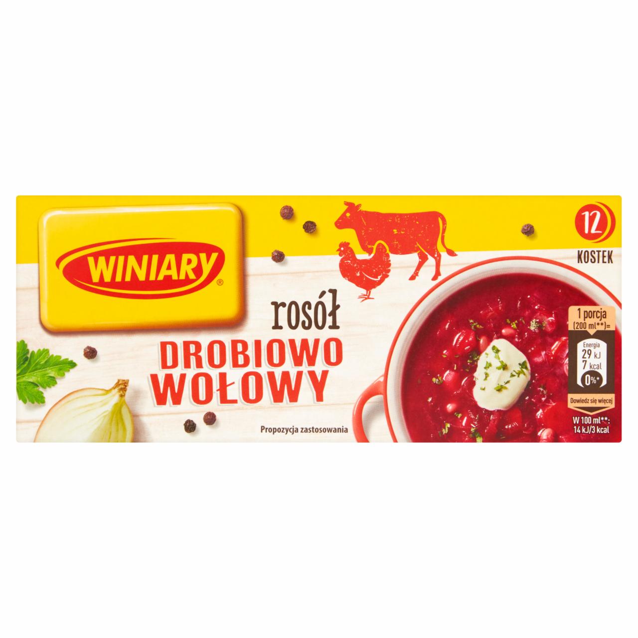 Zdjęcia - Winiary Rosół drobiowo-wołowy 120 g (12 sztuk)