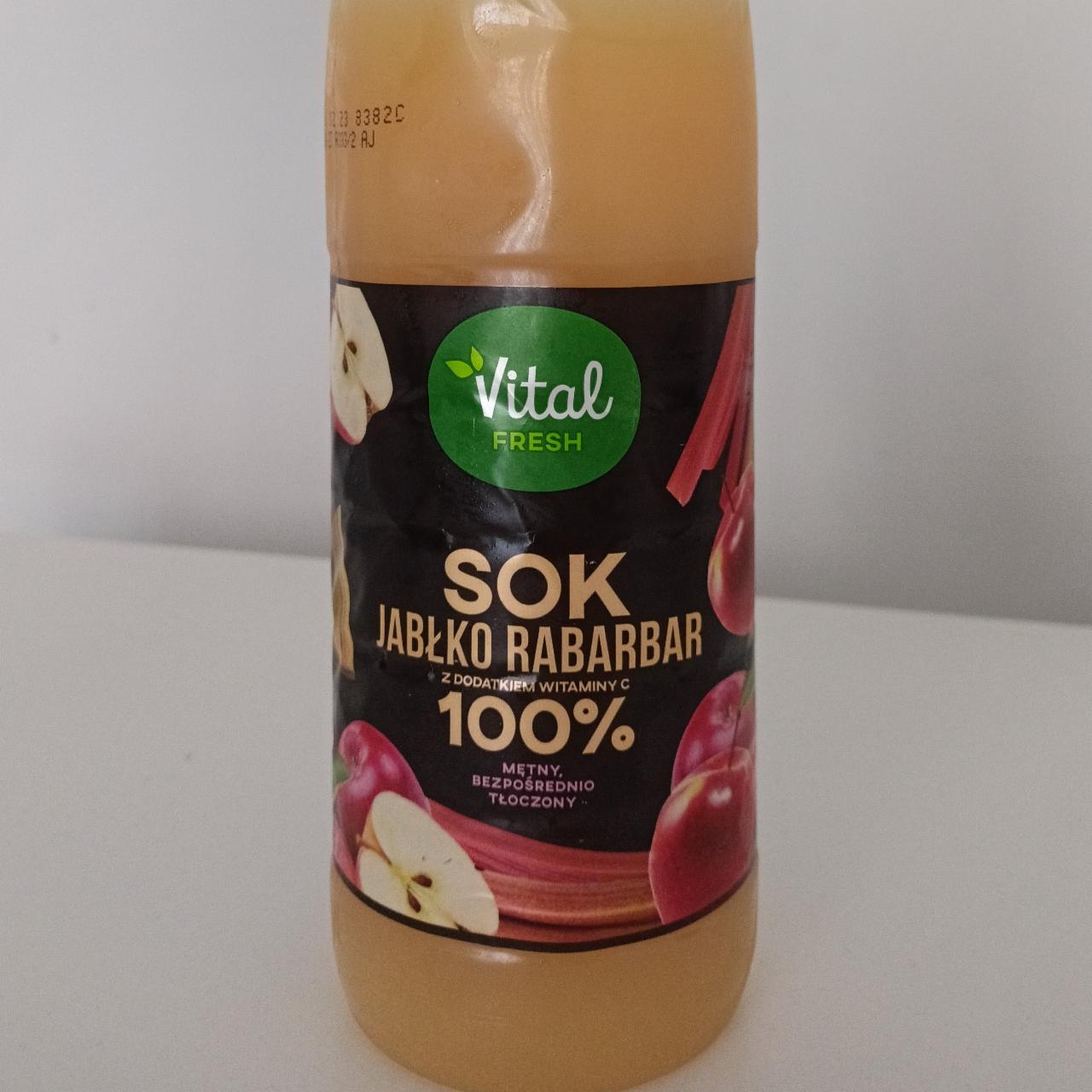 Zdjęcia - Sok jabłko rabarbar 100% Vital Fresh