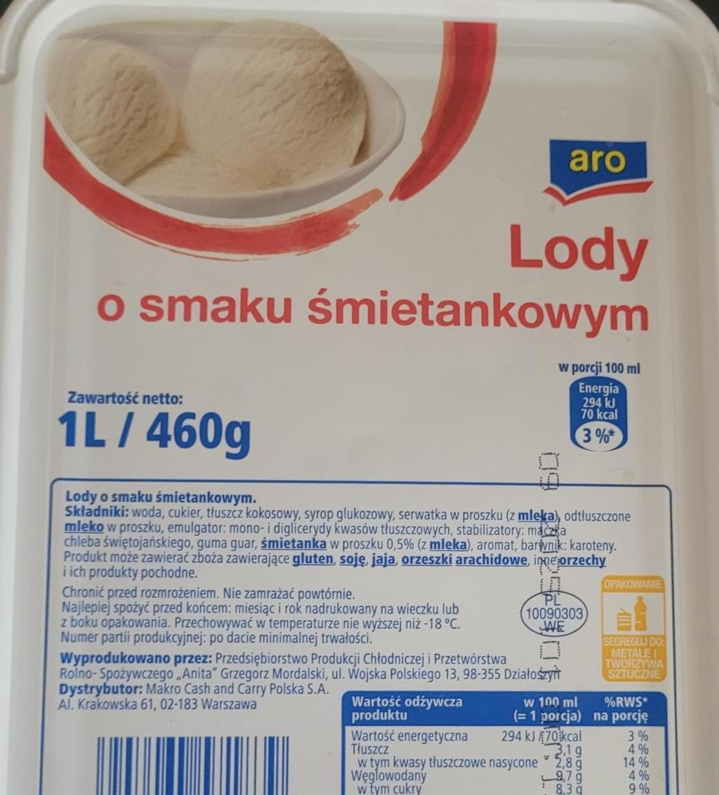 Zdjęcia - Lody śmietankowe Ara