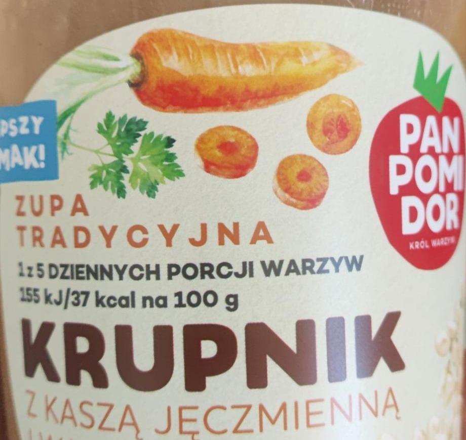 Zdjęcia - Krupnik z kaszą jęczmienną Pan pomidor