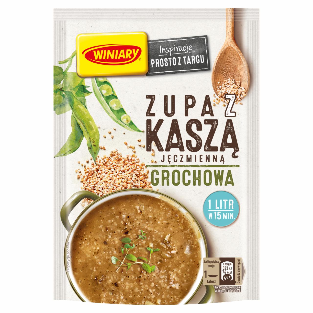 Zdjęcia - Winiary Zupa z kaszą jęczmienną grochowa 93 g