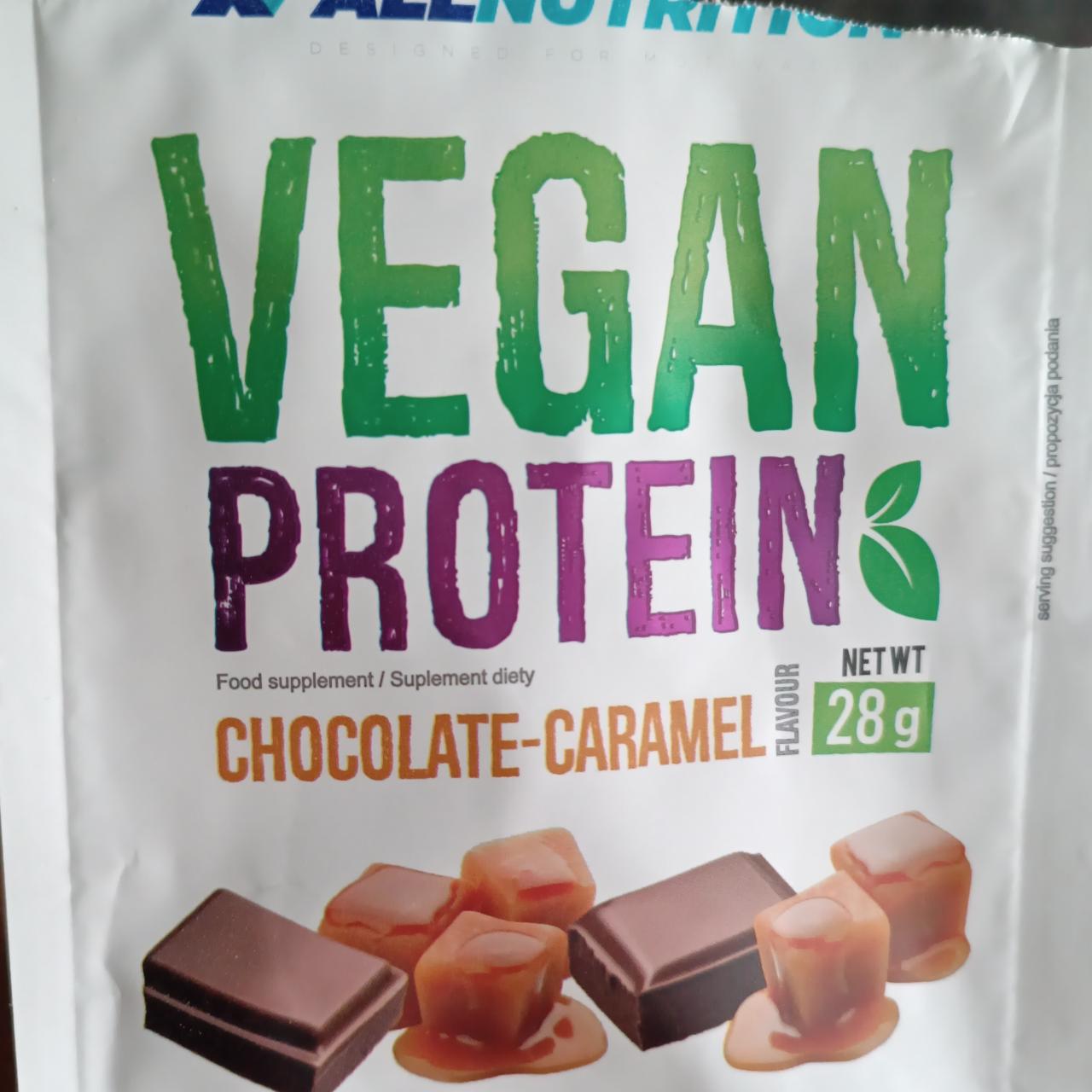 Zdjęcia - Vegan protein chocolate-caramel Allnutrition