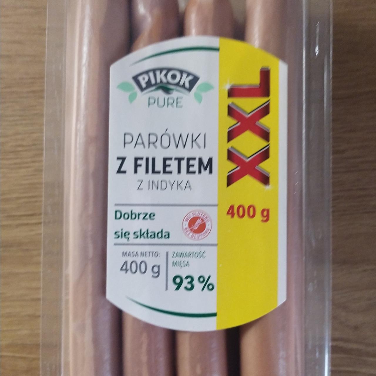 Zdjęcia - Pikok Pure Parówki z indyka XXL 93% mięsa