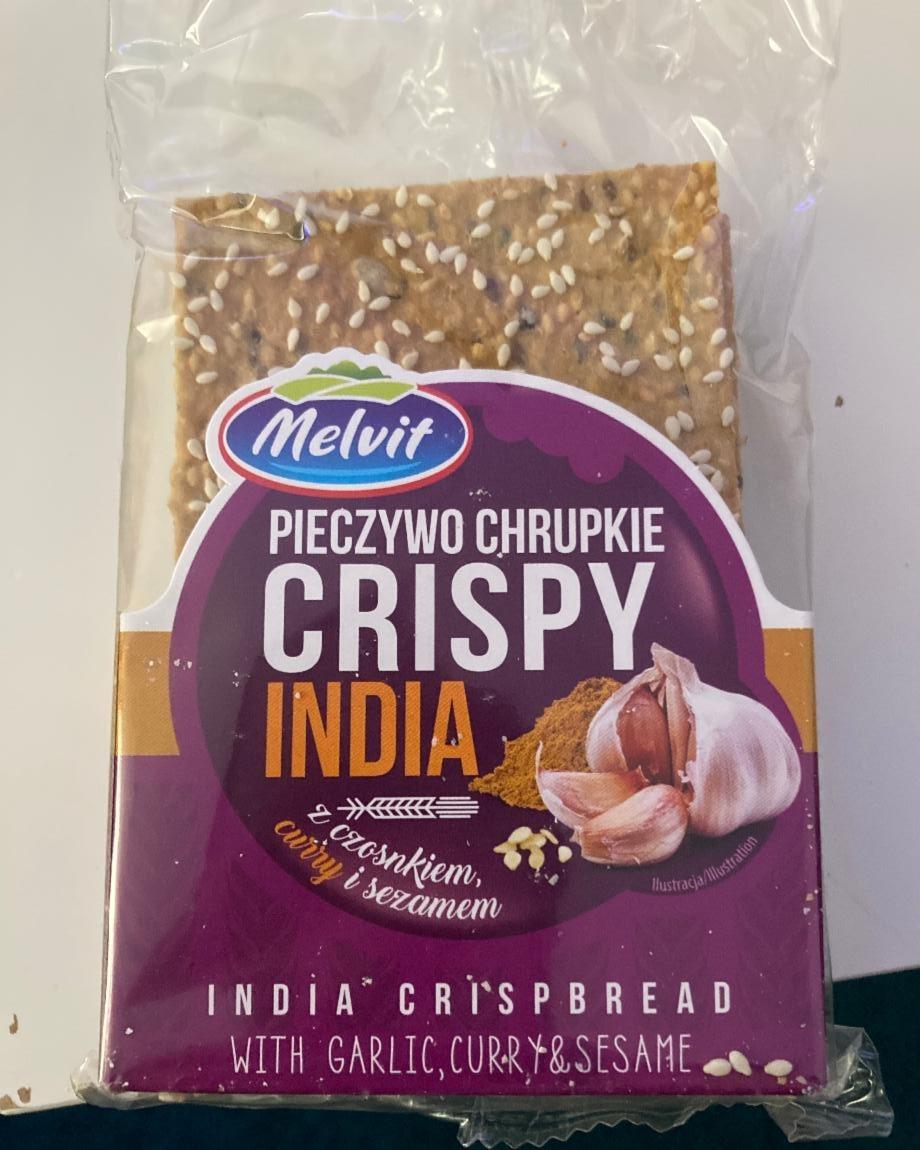 Zdjęcia - Pieczywo chrupkie Crispy India z czosnkiem curry i sezamem Melvit