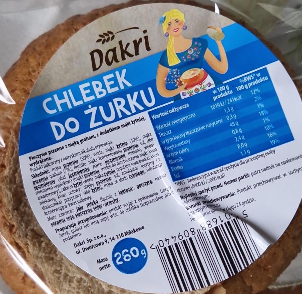 Zdjęcia - Chlebek do żurku Dakri