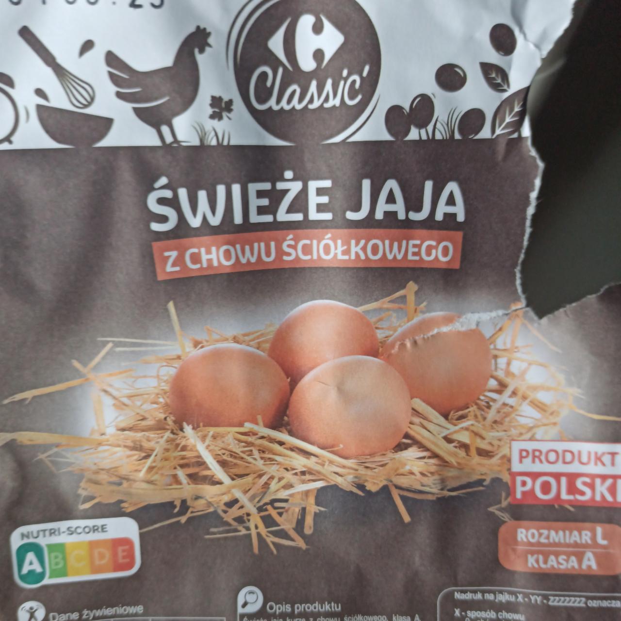 Zdjęcia - Świeże jaja z chowu ściółkowego Carrefour Classic