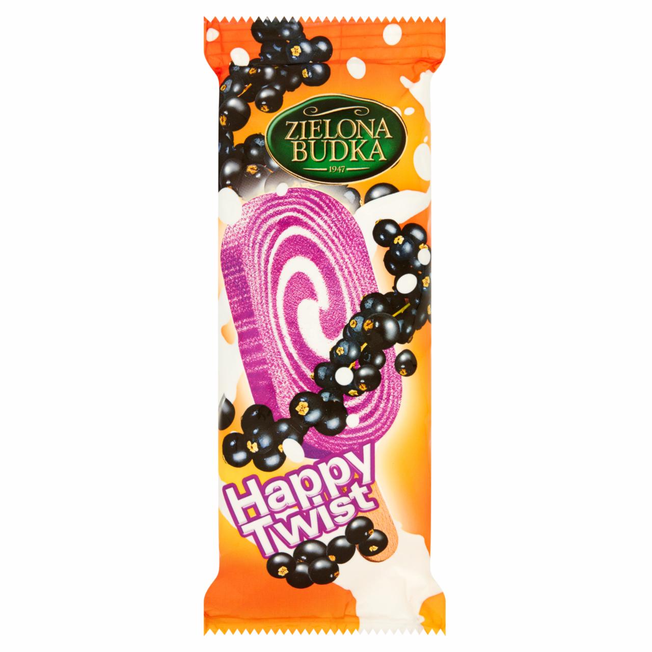 Zdjęcia - Zielona Budka Happy Twist Lody o smaku śmietankowym i sorbet czarna porzeczka 100 ml