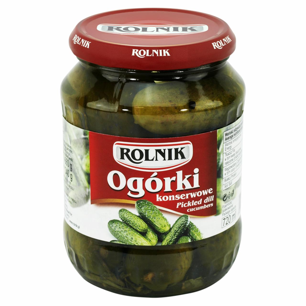 Zdjęcia - Rolnik Ogórki konserwowe 660 g