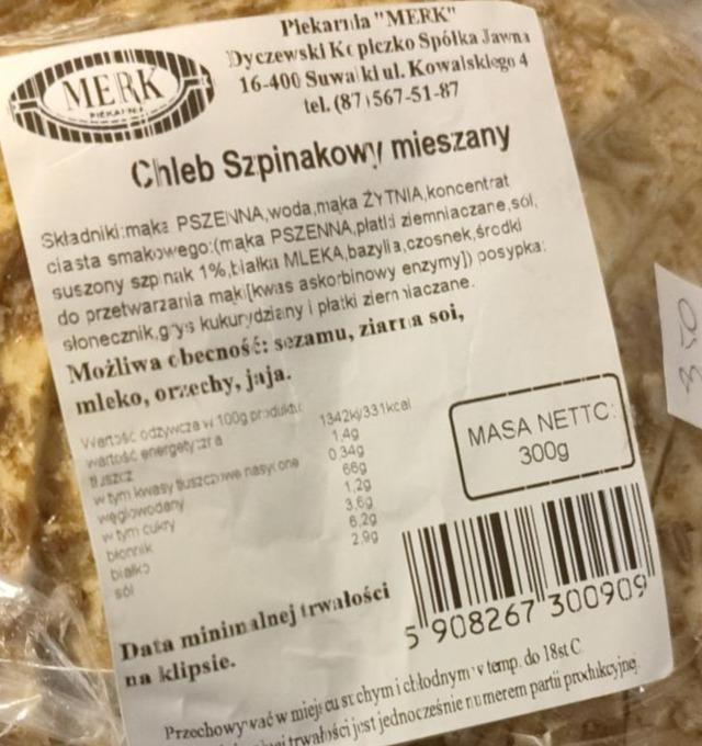 Zdjęcia - Chleb szpinakowy Merk