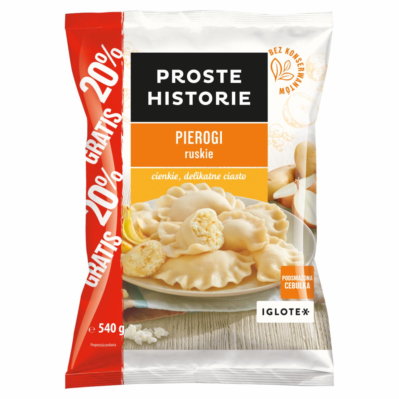 Zdjęcia - Proste Historie Pierogi ruskie 540 g