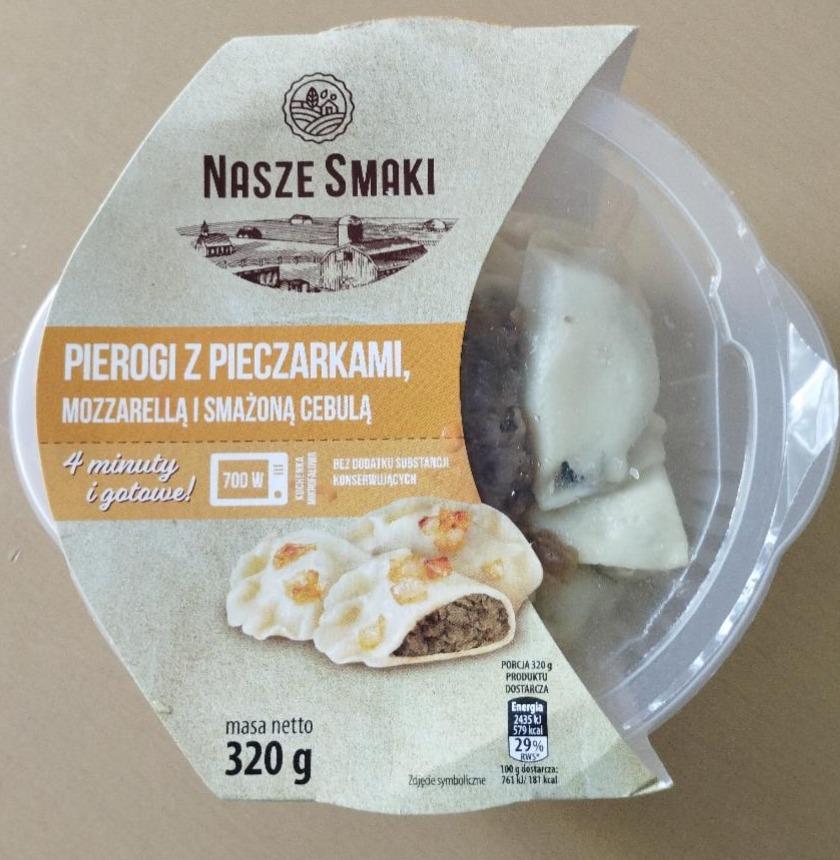 Zdjęcia - Pierogi z pieczarkami mozarellą i smażoną cebulą Nasze smaki