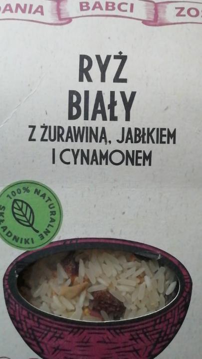 Zdjęcia - Ryż biały z żurawiną, jabłkiem i cynamonem. Dania babci Zosi