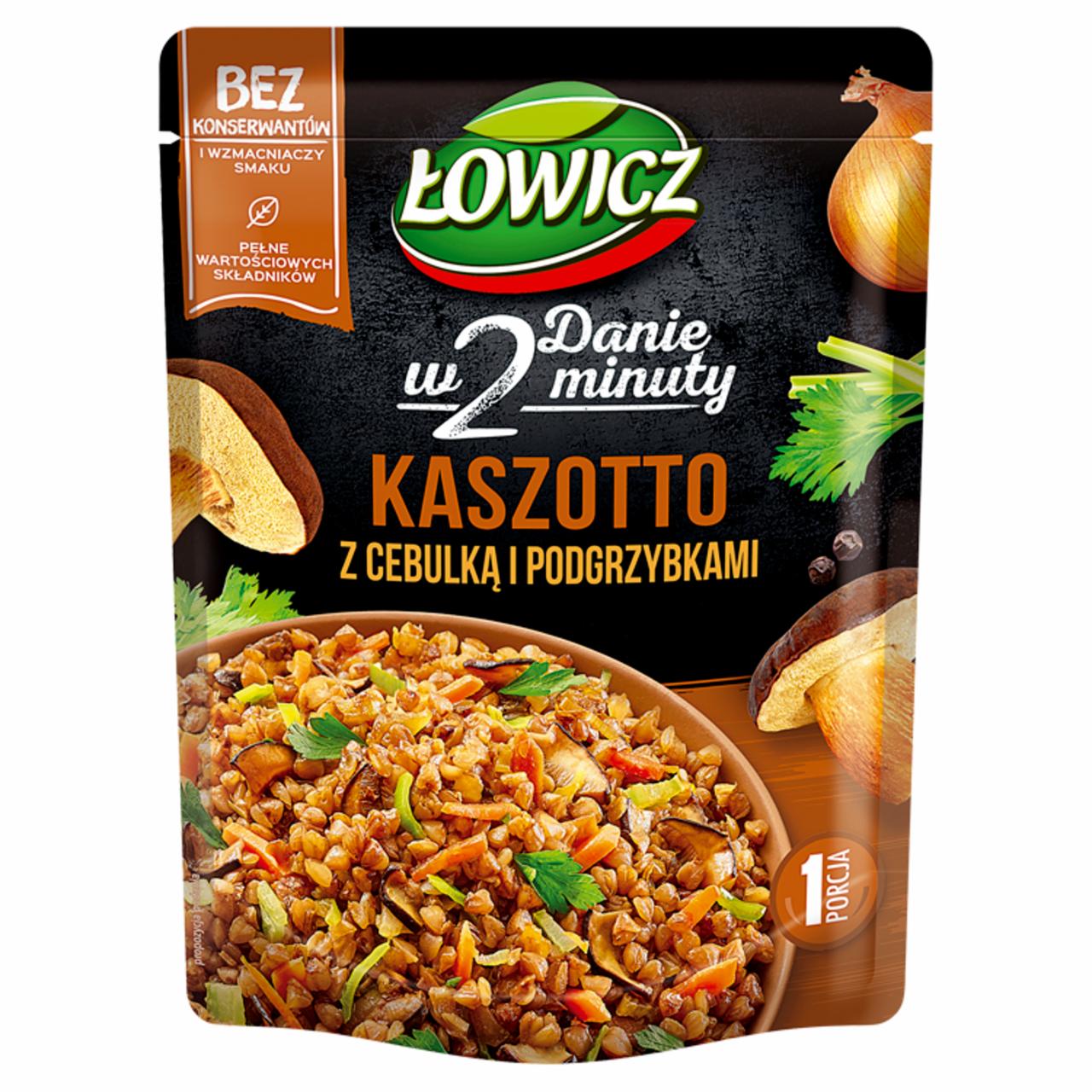 Zdjęcia - Kaszotto kasza gryczana z cebulką i podgrzybkami Łowicz