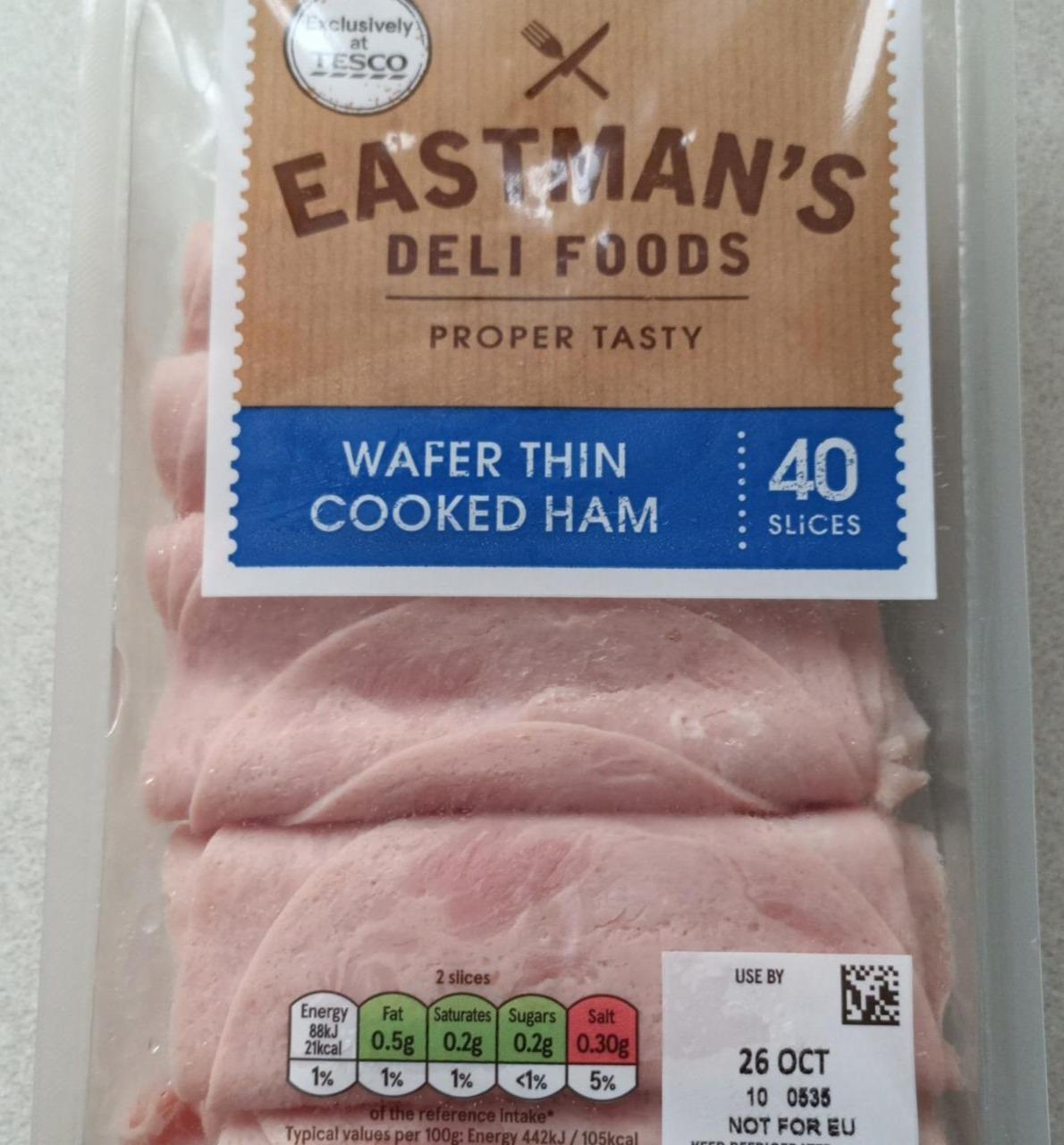 Zdjęcia - Eastman's wafer thin cooked ham Tesco