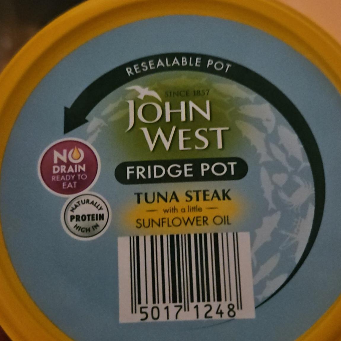 Zdjęcia - Fridge pot tuna steak with a little sunflower oil John West