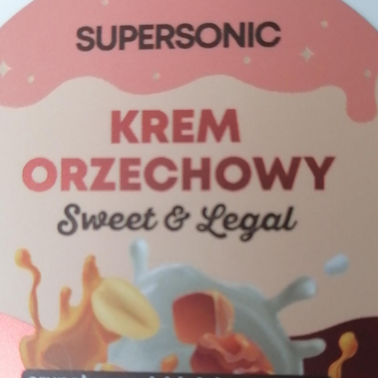 Zdjęcia - Krem orzechowy sweet & legal crunchy o smaku białej czekolady ze słonym karmelem Supersonic