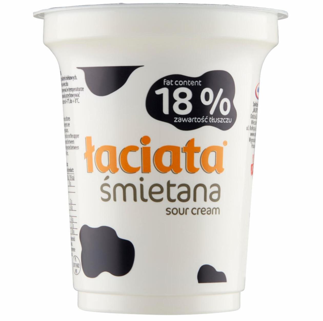 Zdjęcia - Łaciata Śmietana 18 % 330 g