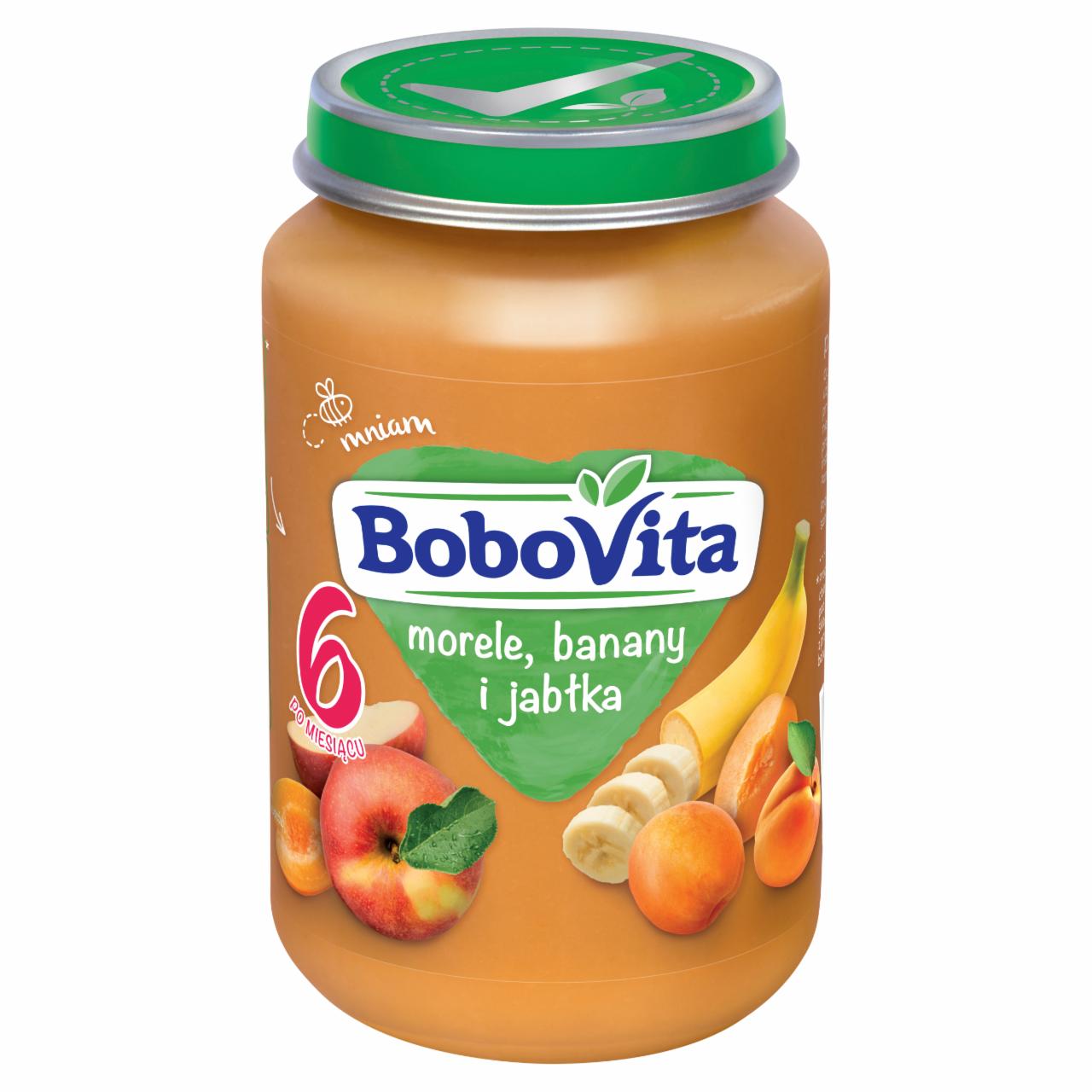 Zdjęcia - BoboVita Morele banany i jabłka po 6 miesiącu 190 g