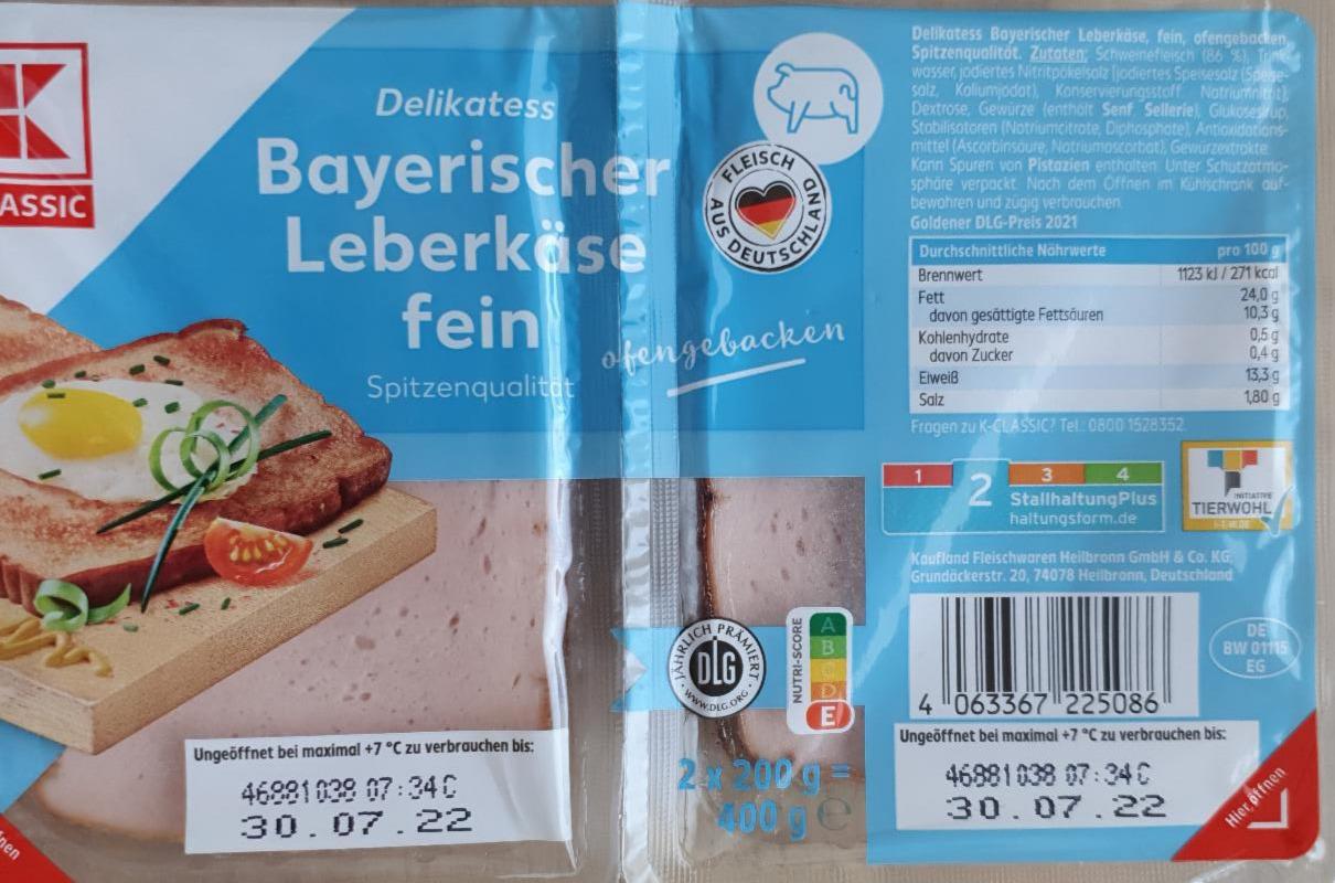 Zdjęcia - Bayerischer Leberkäse fein K-classic