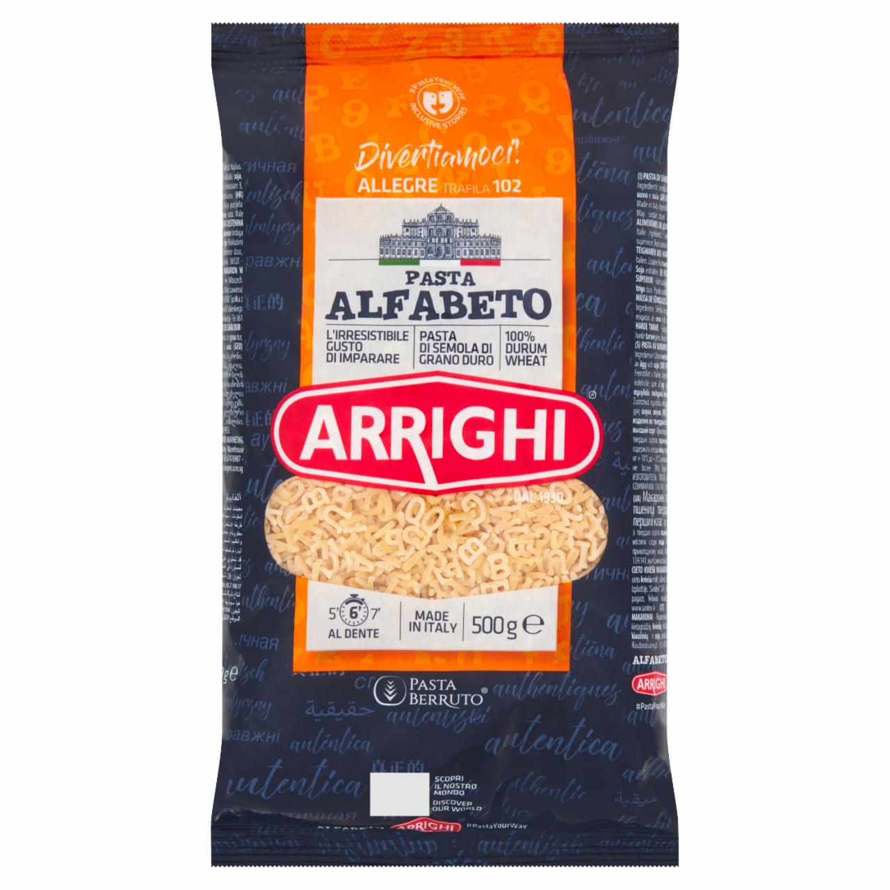 Zdjęcia - Arrighi Alfabeto Makaron 500 g