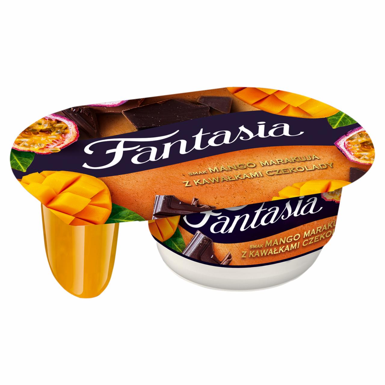 Zdjęcia - Fantasia Jogurt kremowy smak mango marakuja z kawałkami czekolady 116 g