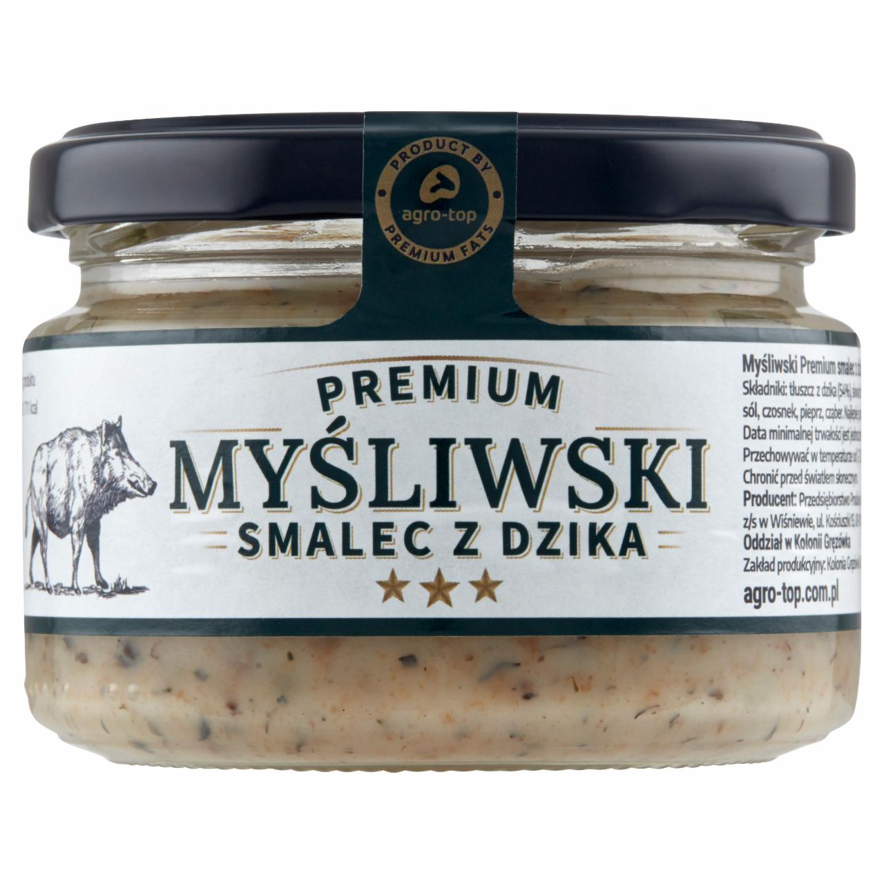 Zdjęcia - Premium Myśliwski smalec z dzika 200 g