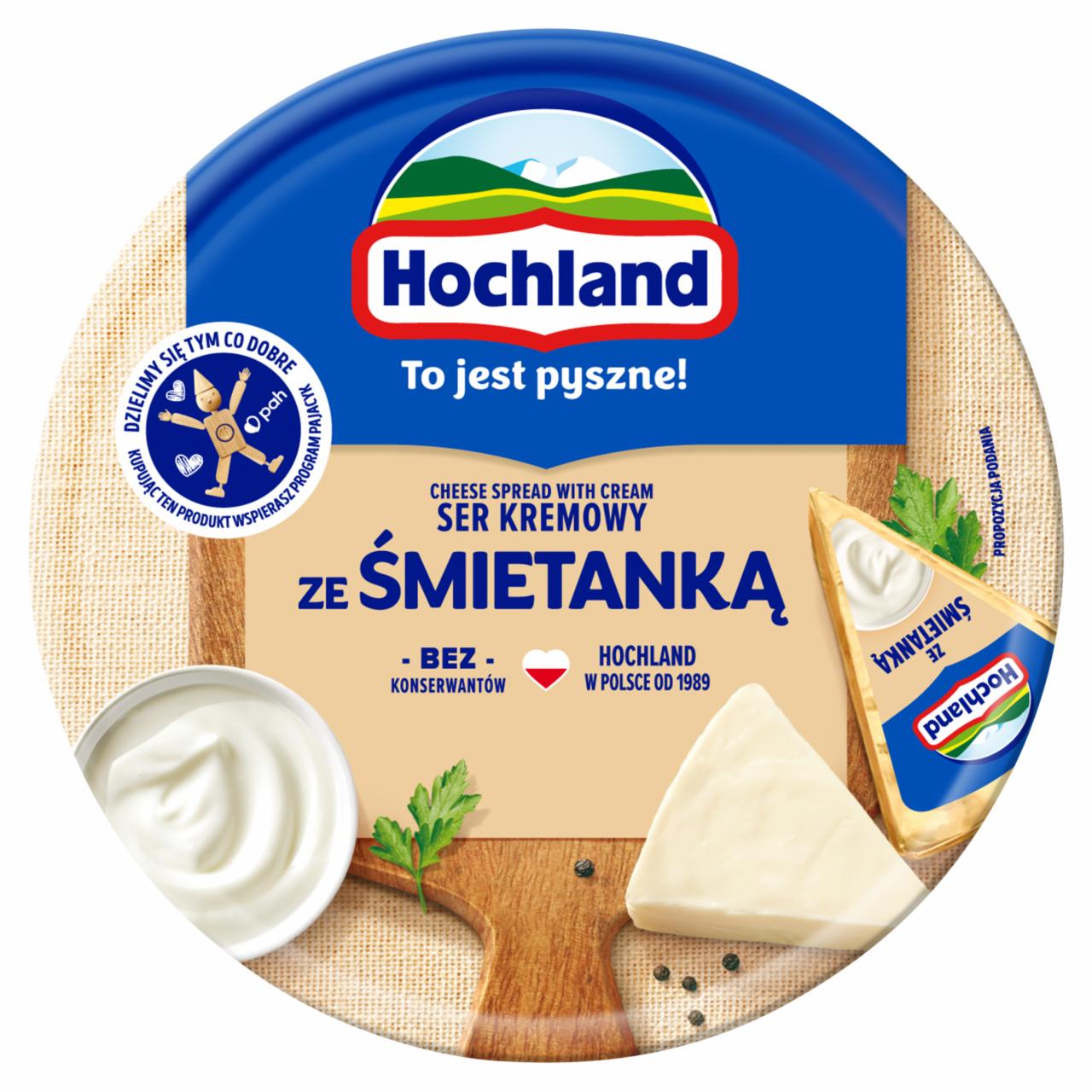 Zdjęcia - Ser kremowy ze śmietanką w trójkącikach 180 g (8 sztuk) Hochland