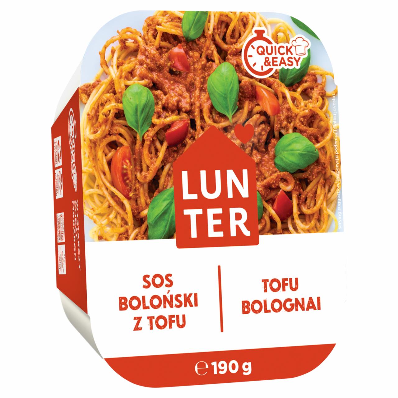 Zdjęcia - Lunter Sos boloński z tofu 190 g