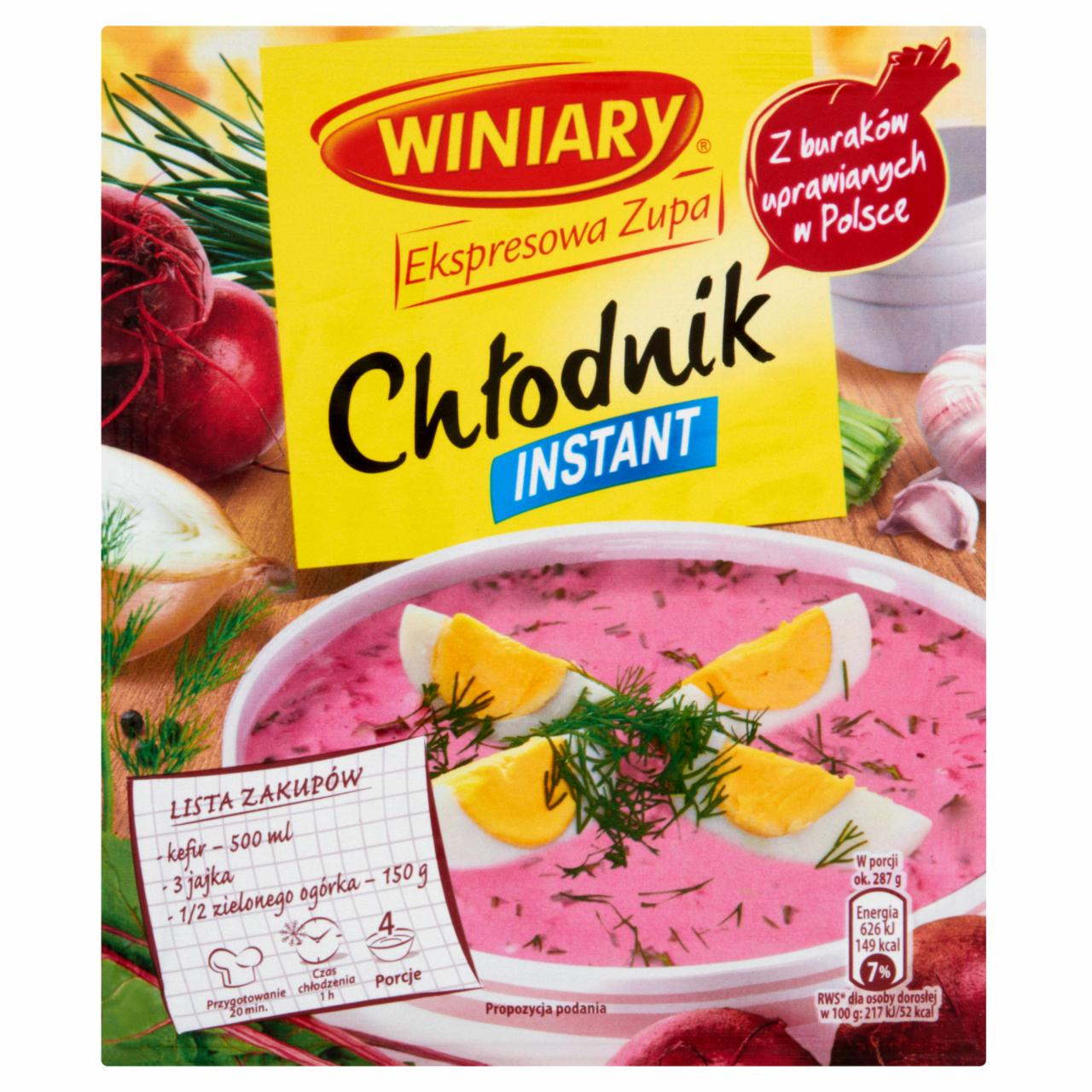 Zdjęcia - Winiary Ekspresowa Zupa Chłodnik instant 48 g