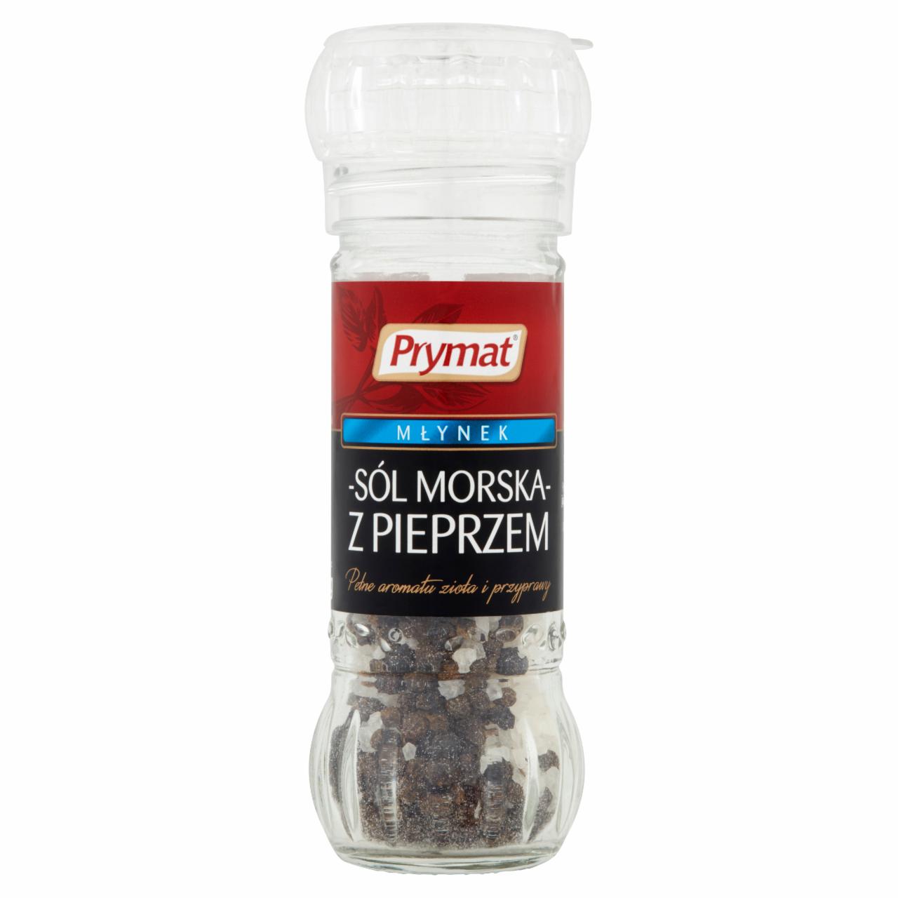 Zdjęcia - Prymat Młynek Sól morska z pieprzem 80 g