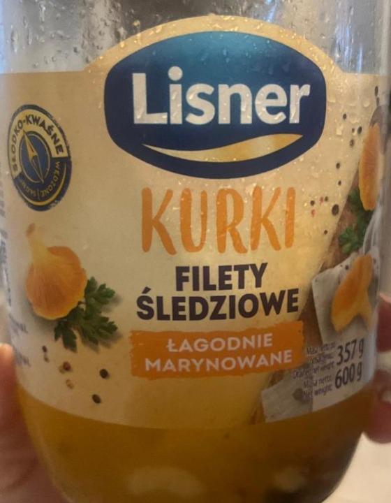 Zdjęcia - Lisner Filety śledziowe łagodnie marynowane kurki 600 g