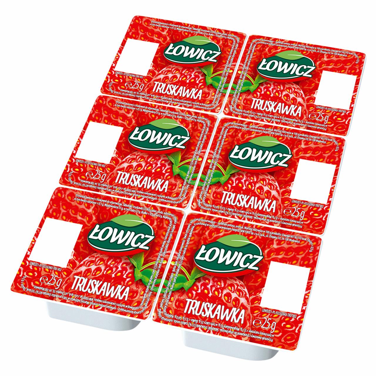 Zdjęcia - Łowicz Produkt owocowy truskawka 6 x 25 g