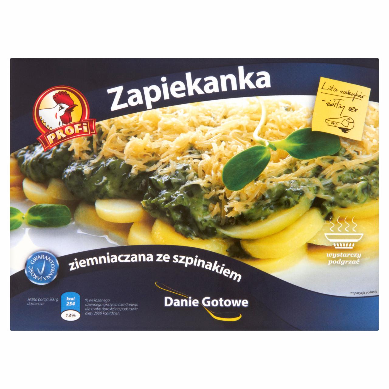 Zdjęcia - Profi Zapiekanka ziemniaczana ze szpinakiem 300 g