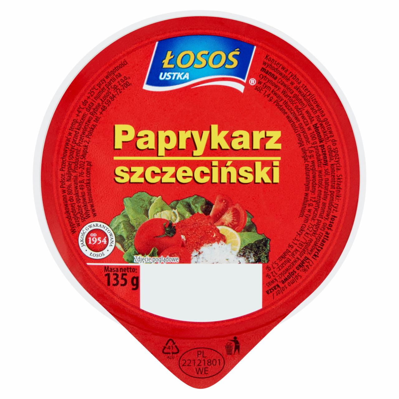 Zdjęcia - Łosoś Ustka Paprykarz szczeciński 135 g