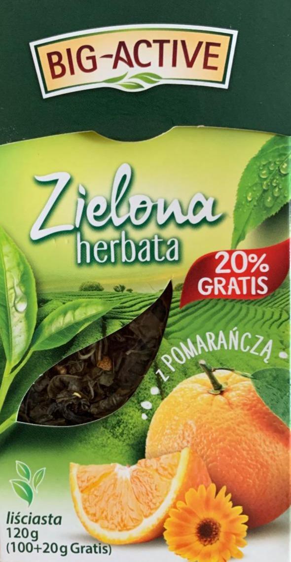 Zdjęcia - zielona herbata z pomarańczą Big active