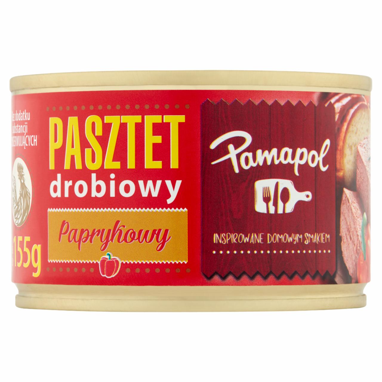 Zdjęcia - Pamapol Pasztet drobiowy paprykowy 155 g