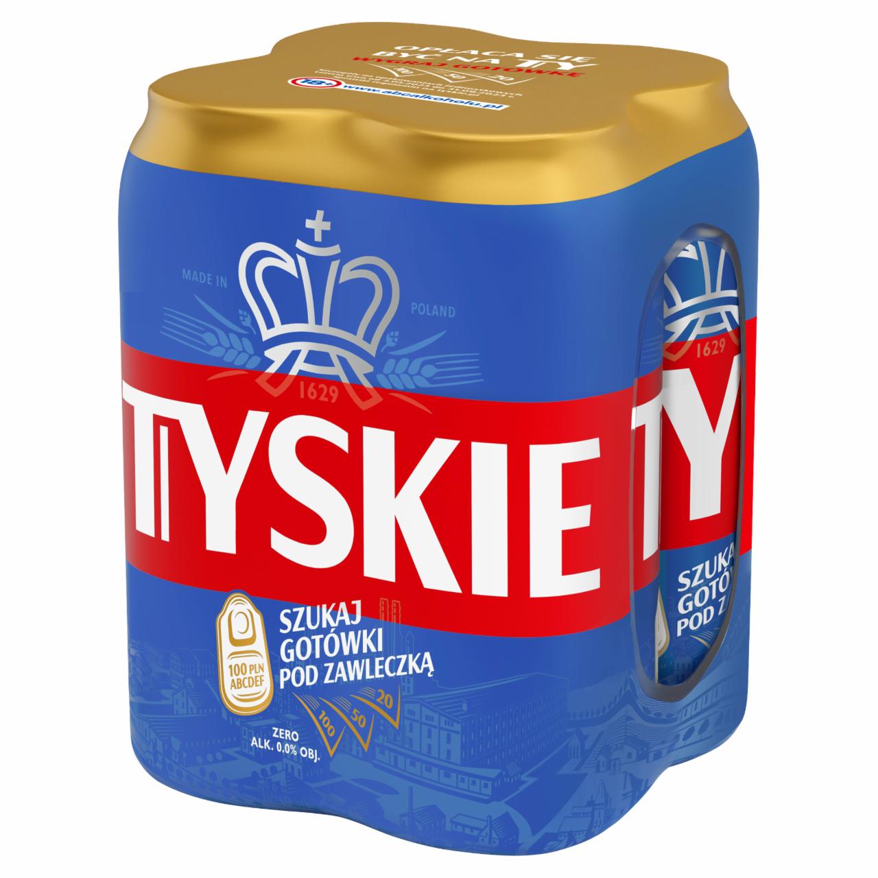 Zdjęcia - Tyskie Piwo bezalkoholowe 2 l (4 x 0,5 l)