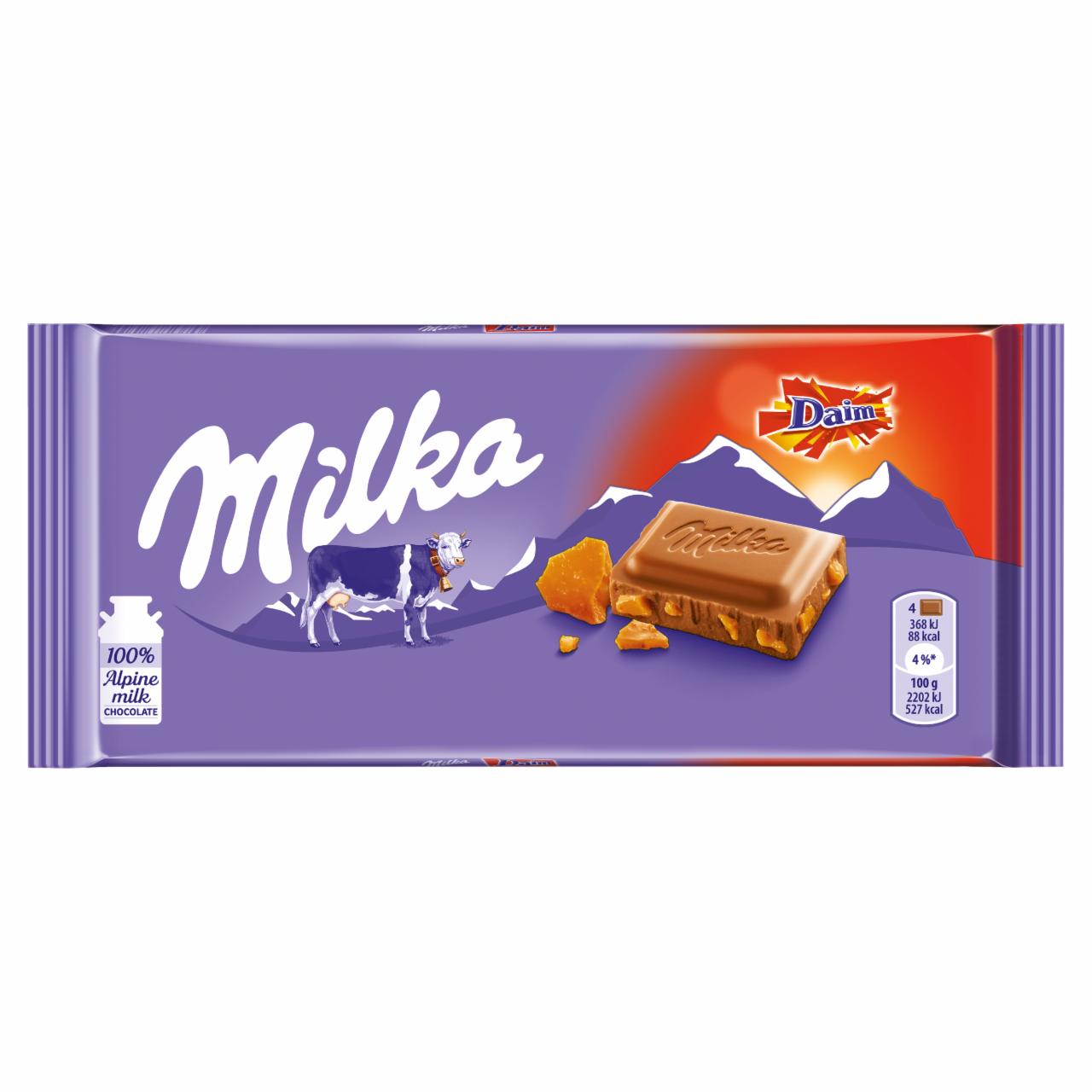 Zdjęcia - Milka Daim Czekolada mleczna 100 g