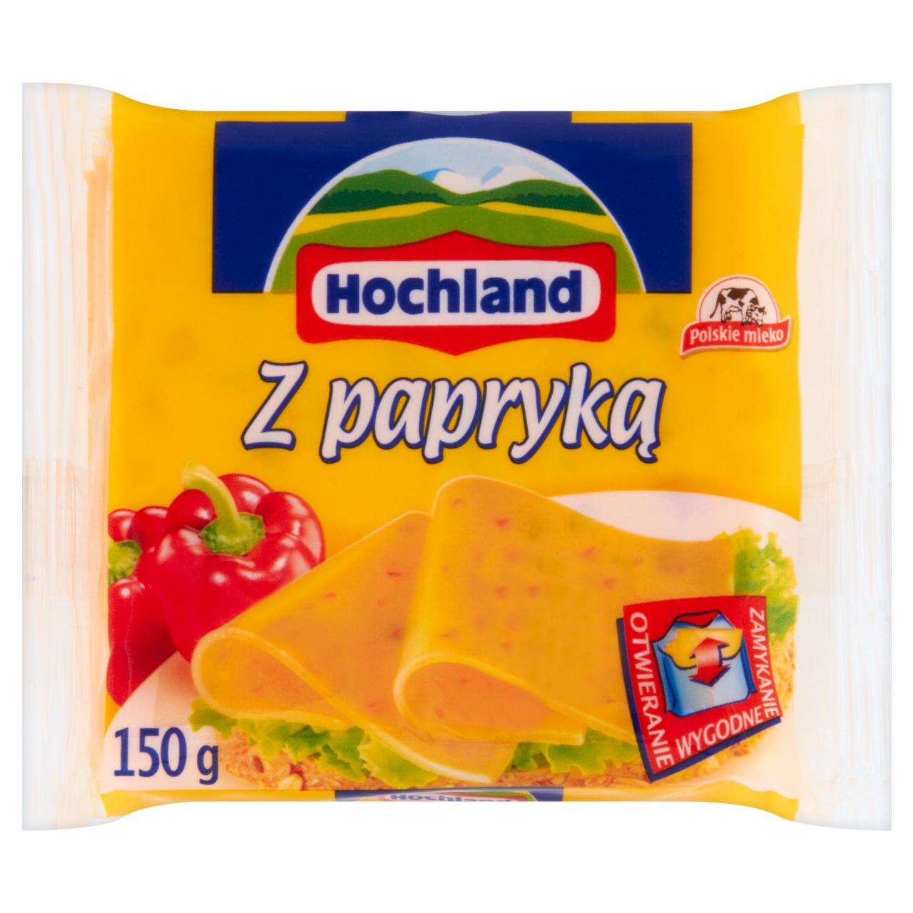 Zdjęcia - Hochland Z papryką Ser topiony w plasterkach 150 g