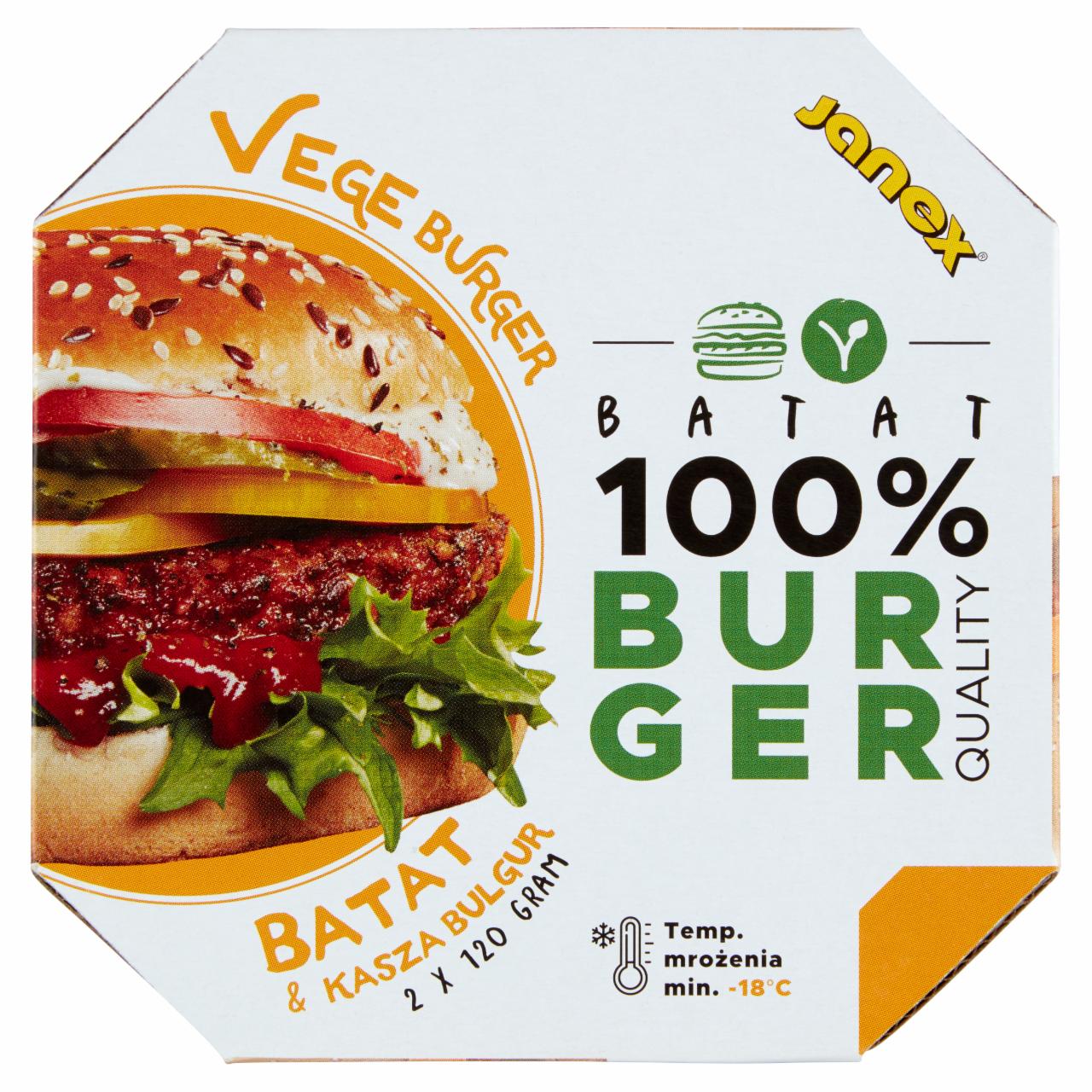 Zdjęcia - Vege burger z batata i kaszy bulgur 240 g (2 x 120 g)