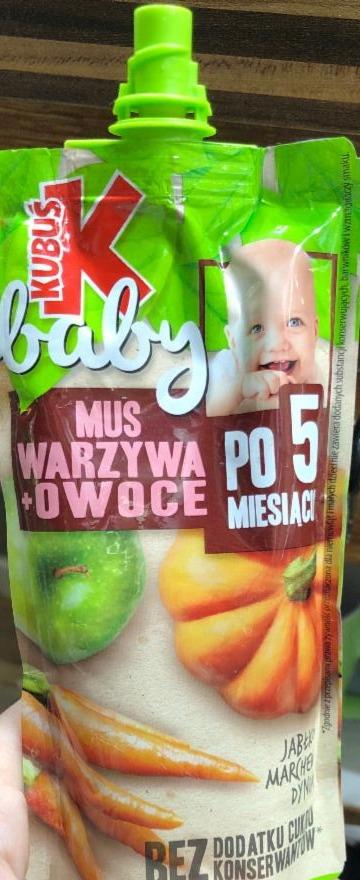 Zdjęcia - Mus warzywa owowce jabłko marchew dynia Kubuś baby