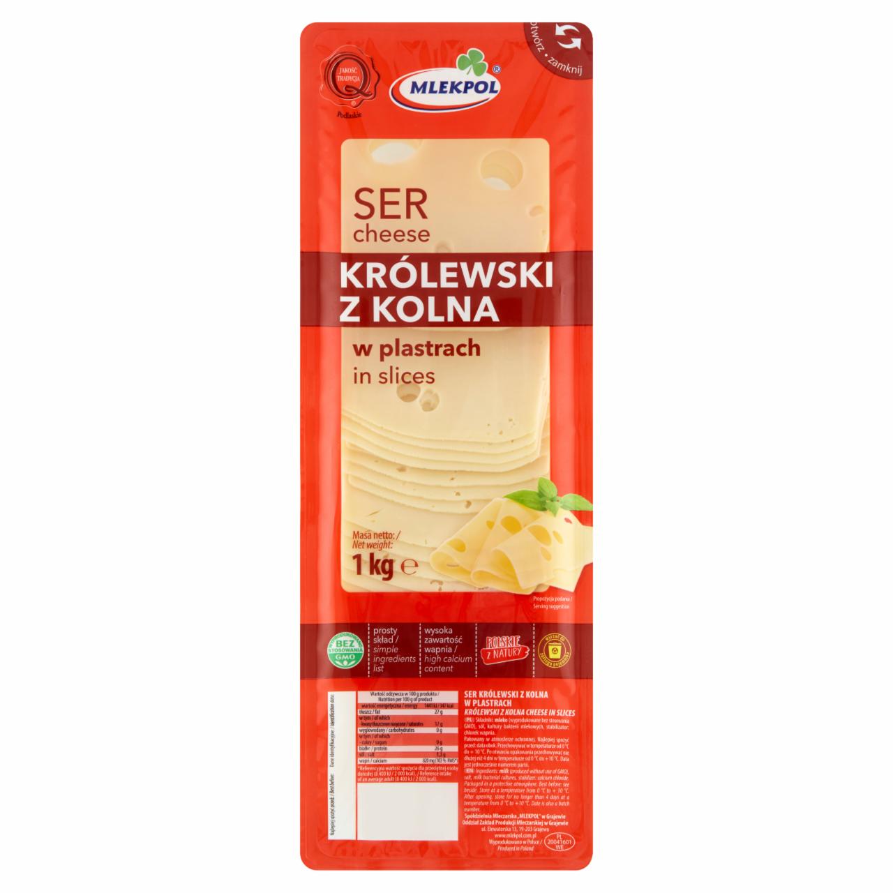 Zdjęcia - Mlekpol Ser Królewski z Kolna w plastrch 1 kg