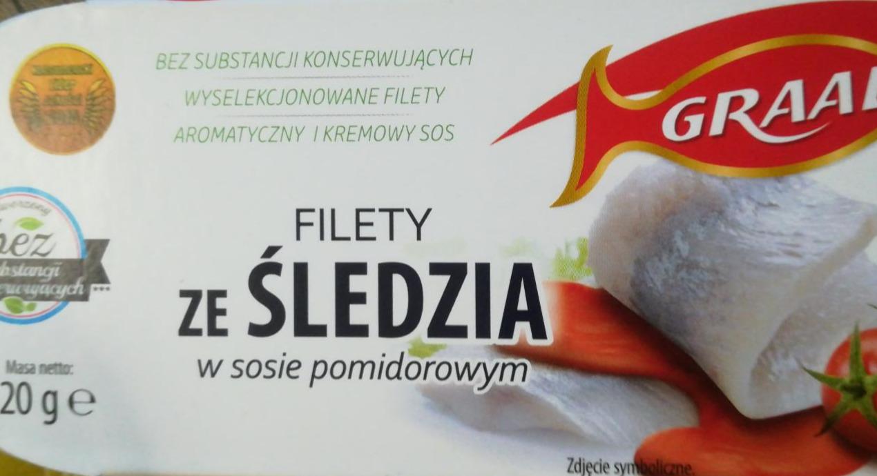 Zdjęcia - Filet ze śledzia w sosie pomidorowym Graal