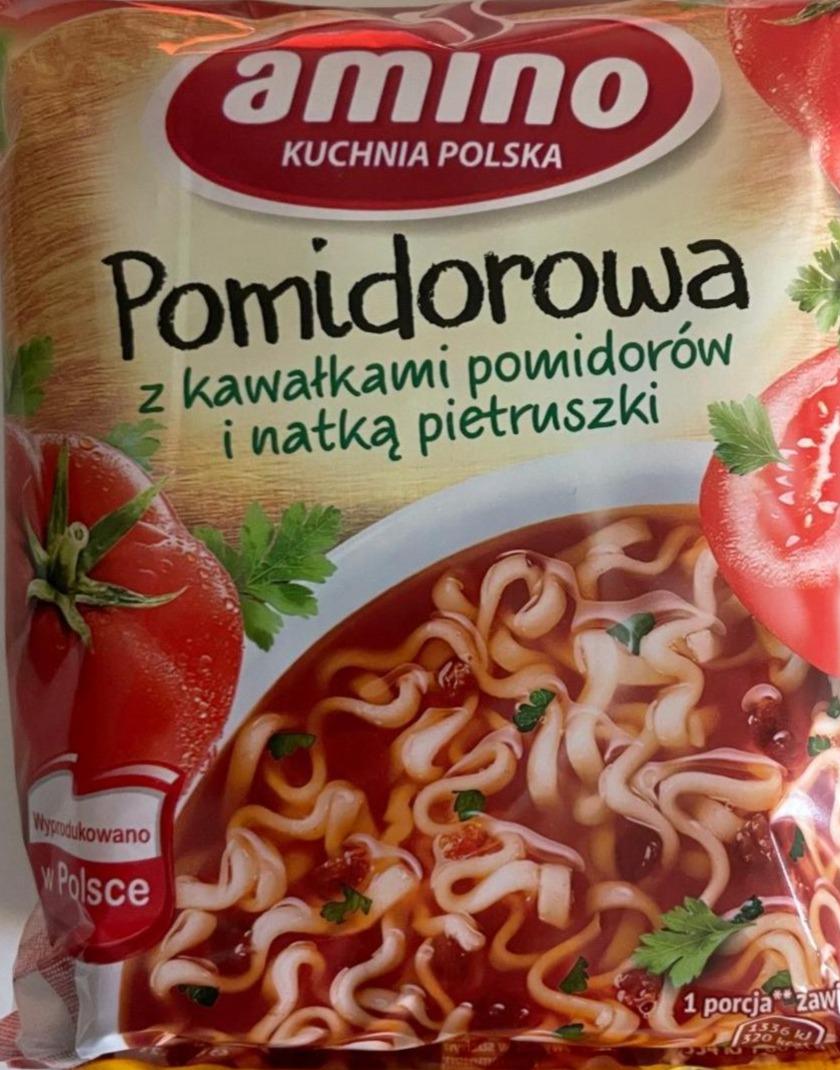 Zdjęcia - Pomidorowa z kawałkami pomidorów i natką pietruszki Amino