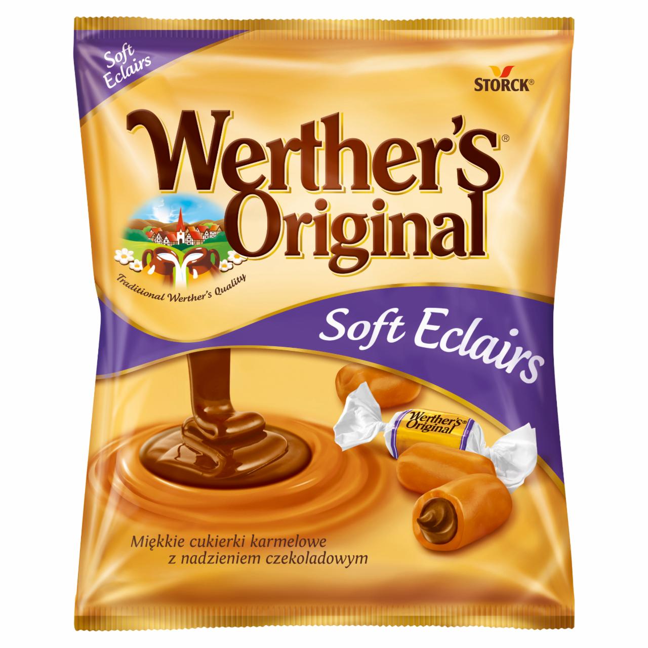 Zdjęcia - Werther's Original Soft Eclairs Miękkie cukierki karmelowe z nadzieniem czekoladowym 70 g