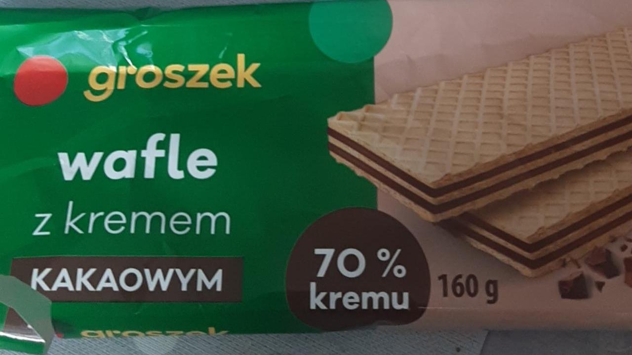 Zdjęcia - Wafle z kremem kakaowym Groszek