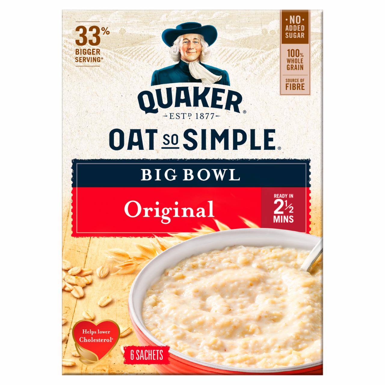 Zdjęcia - Quaker Oat So Simple Płatki owsiane 231 g (6 x 38,5 g)